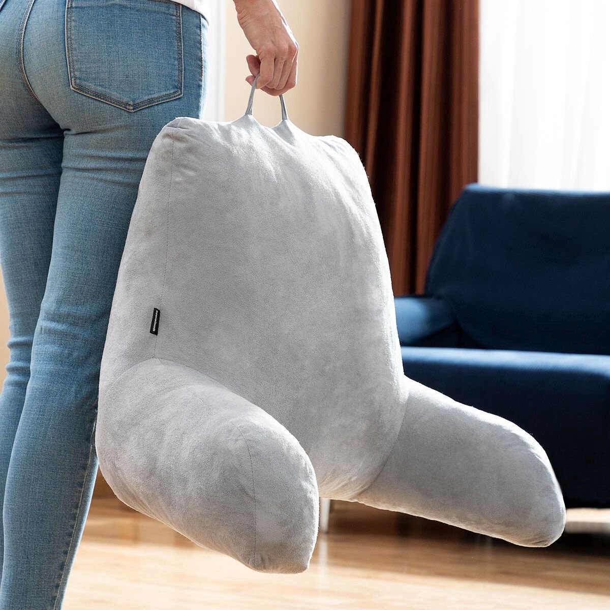 Coussin de lecture - Huglow - Gris