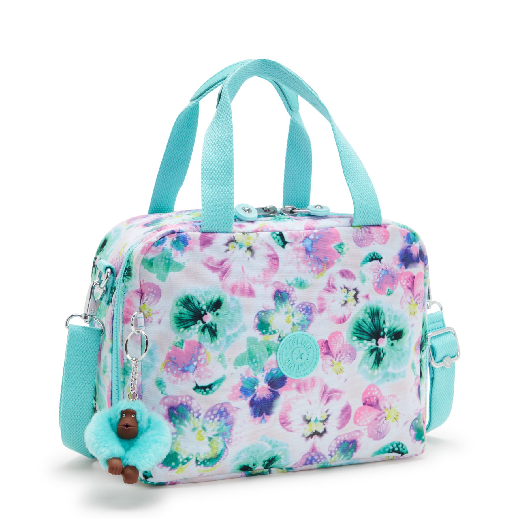 MIYO Sac repas moyen avec pochette de maintien pour trolley - Aqua Blossom
