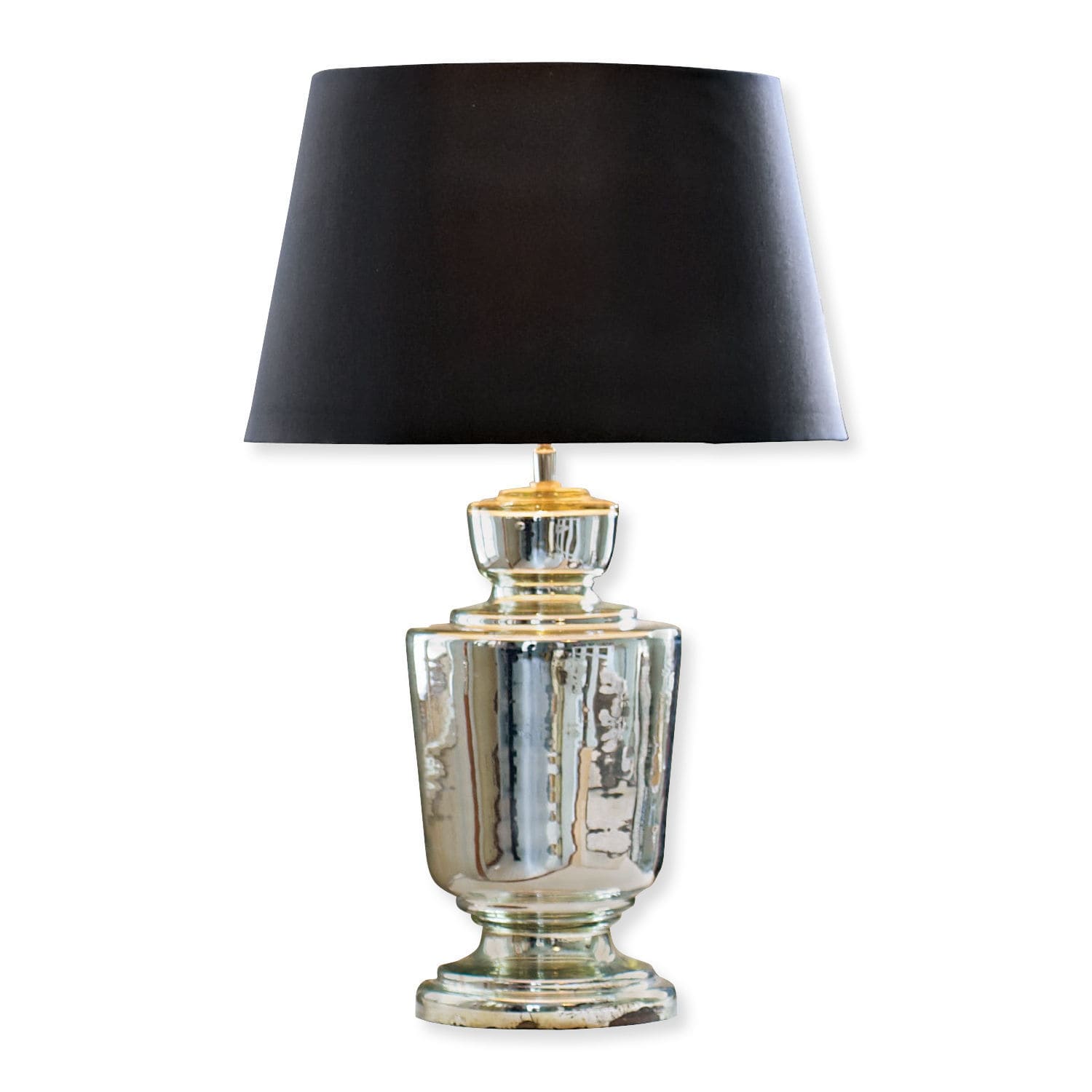 Tischlampe Taos schwarz/silber