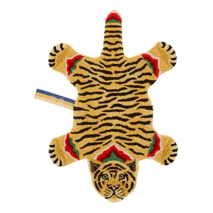 Doing Goods Tapis tigre Babul Bombay en laine | Marron