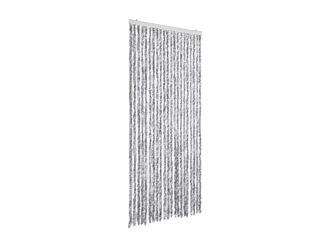 Moustiquaire Blanc et gris 90x200 cm Chenille