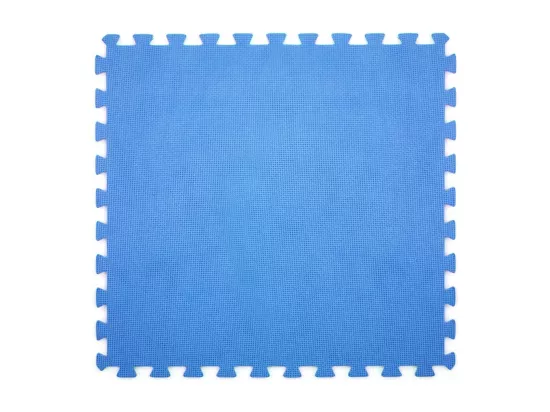 Tapis puzzle souple 6 pièces pour piscine 60X60X0,8 bleu DH43871