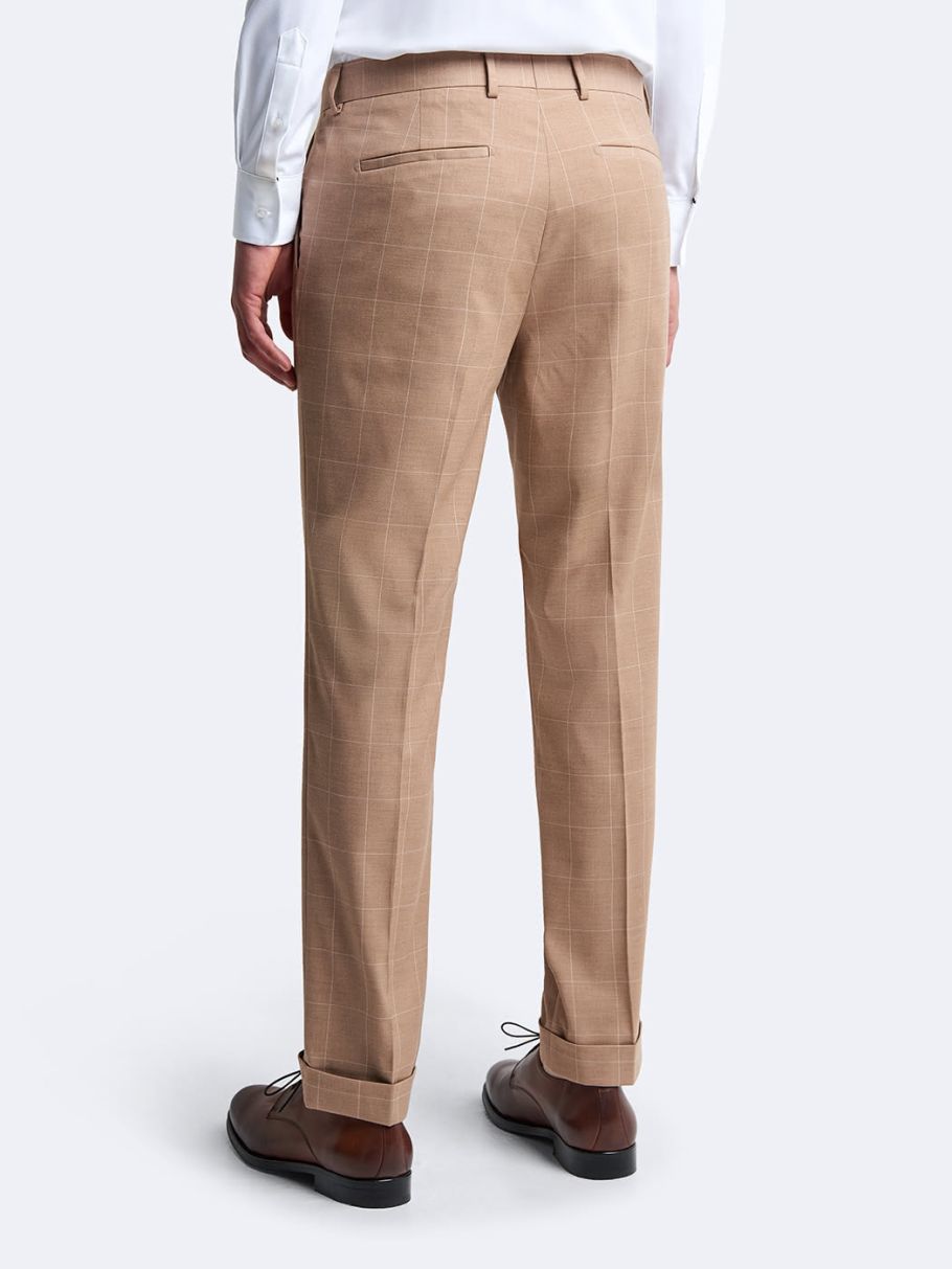 Pantalon coordonnable slim à carreaux