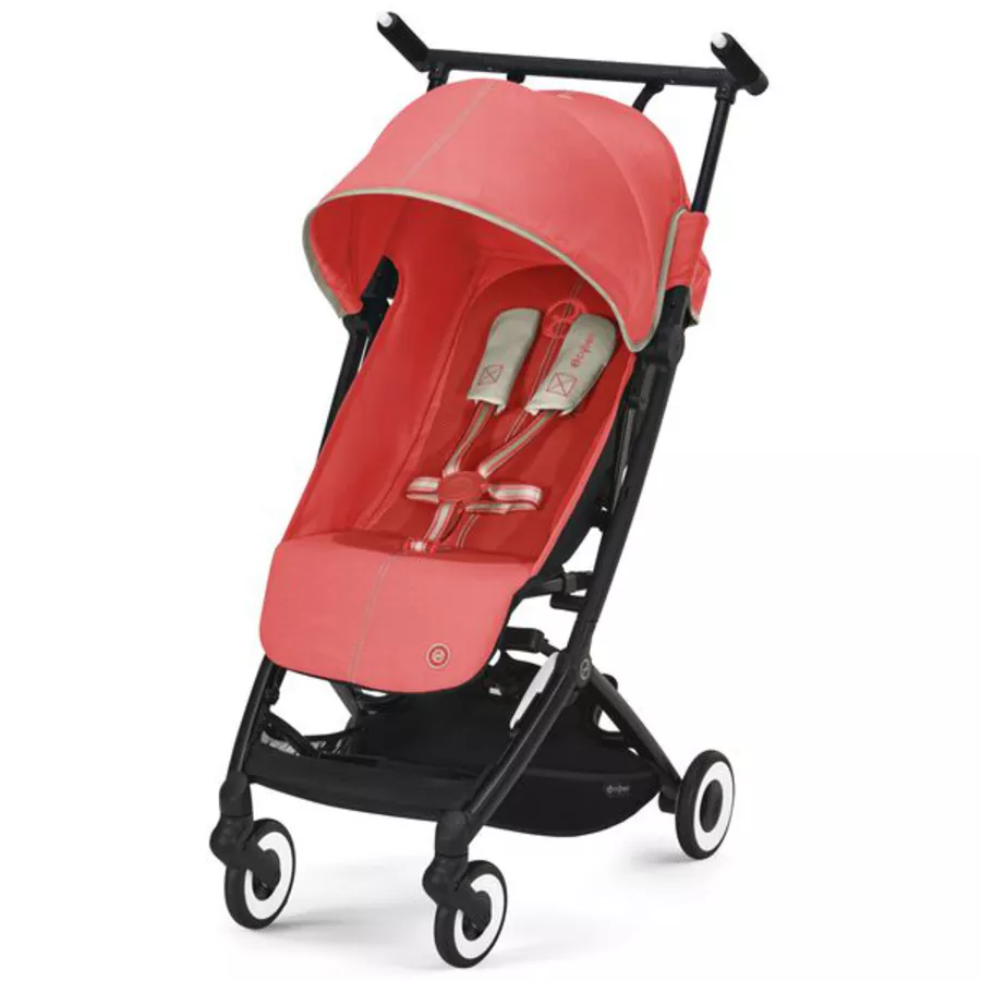 cybex GOLD Buggy Libelle Hibiscus Red inklusive Babyschale Cloud G i-Size Lava Grey und Adapter