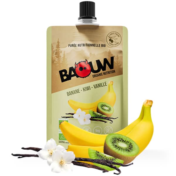 Compotes & purées énergétiques BAOUW PUREE BIO BANANE-KIWI-VANILLE