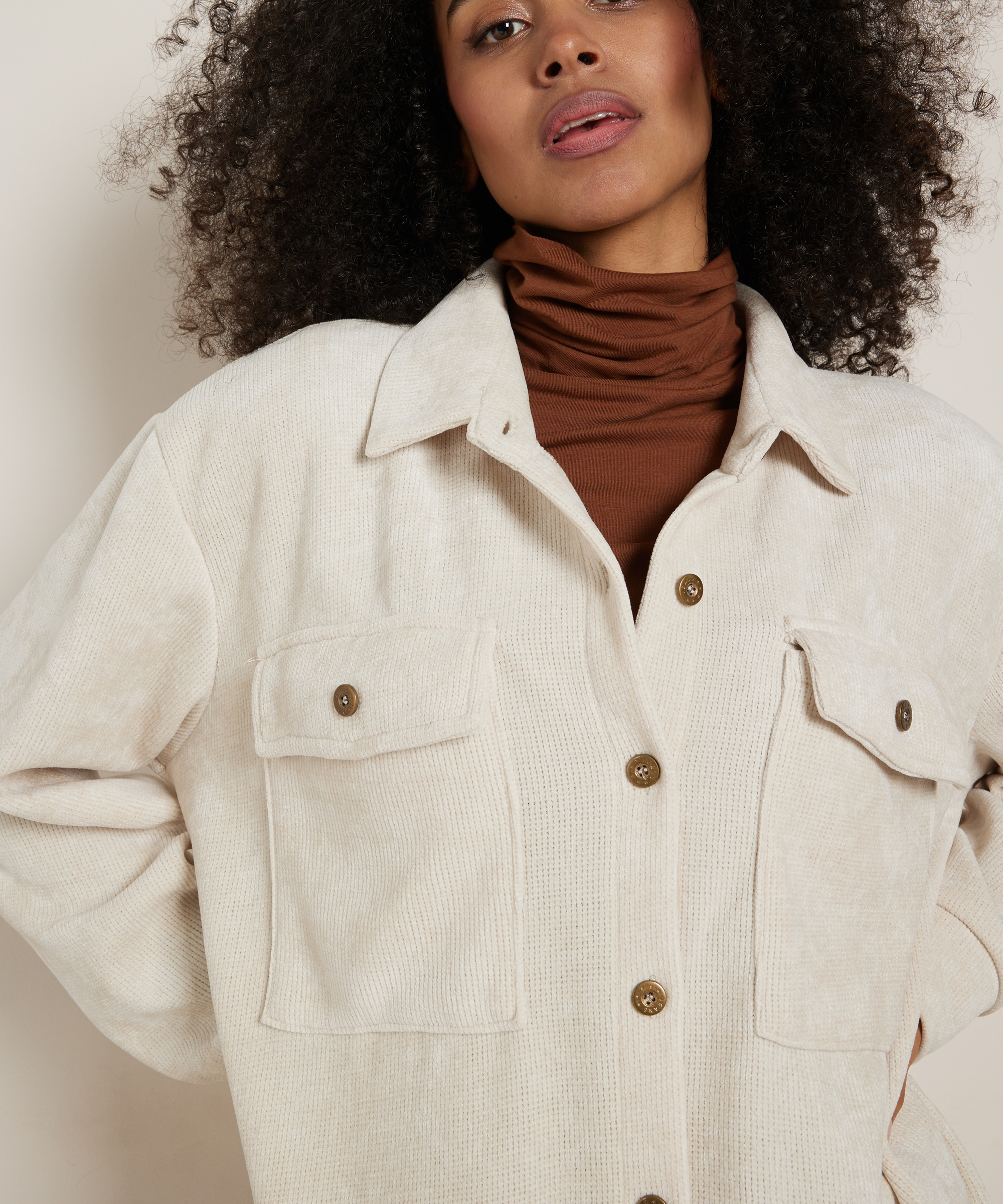 lange blouse ribvelvet