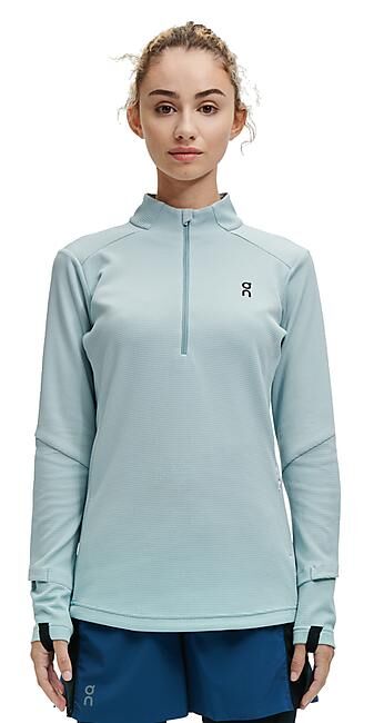 ON RUNNING - T-SHIRT ML DEMI ZIP CLIMATE SHIRT W