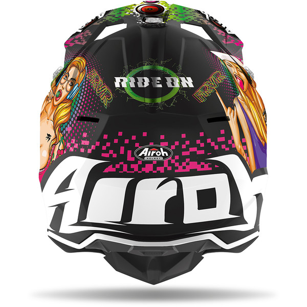 Airoh - Casque enfant Wraap Youth Pin Up Multicolore