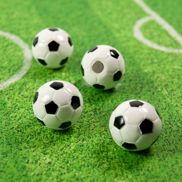 (4er Set) 3D Magnet Deko Notizmagnet für Whiteboard   Kühlschrank (TF4020) - Fussball