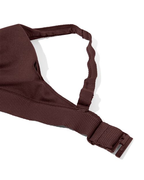 haut de bikini triangle femme haut marron foncé