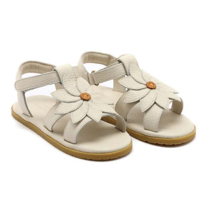 Donsje Sandales Iles Fields Marguerite Cuir | Crème