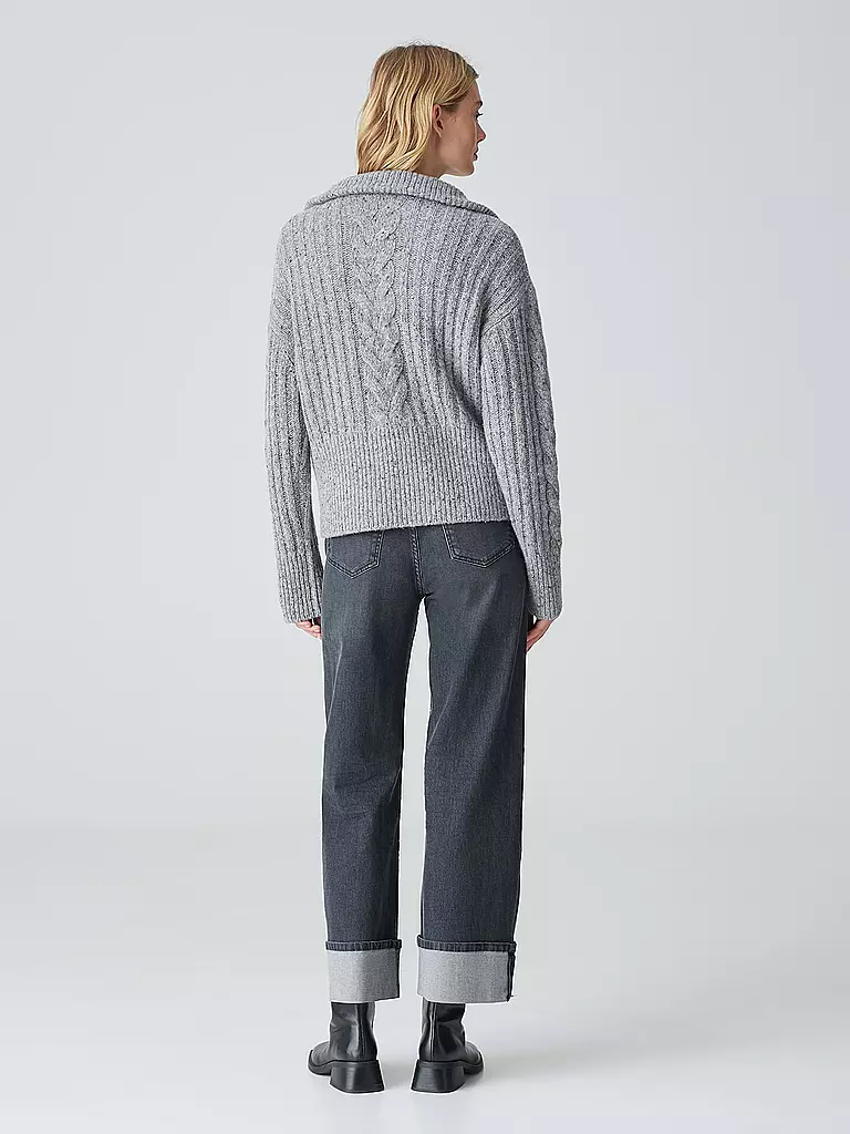 OPUS Toyer Pullover POPFY grau