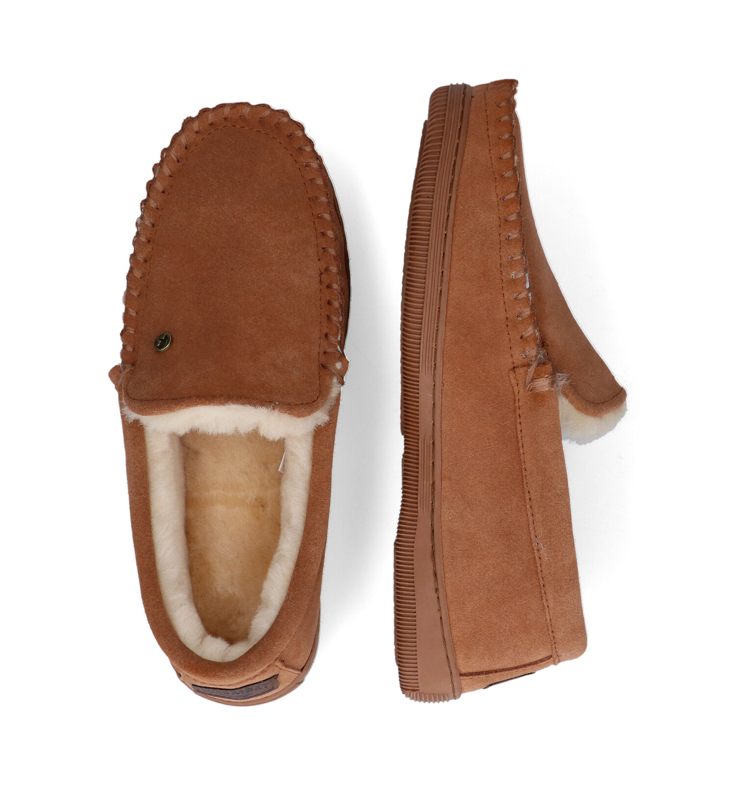 Pantoffels cognac