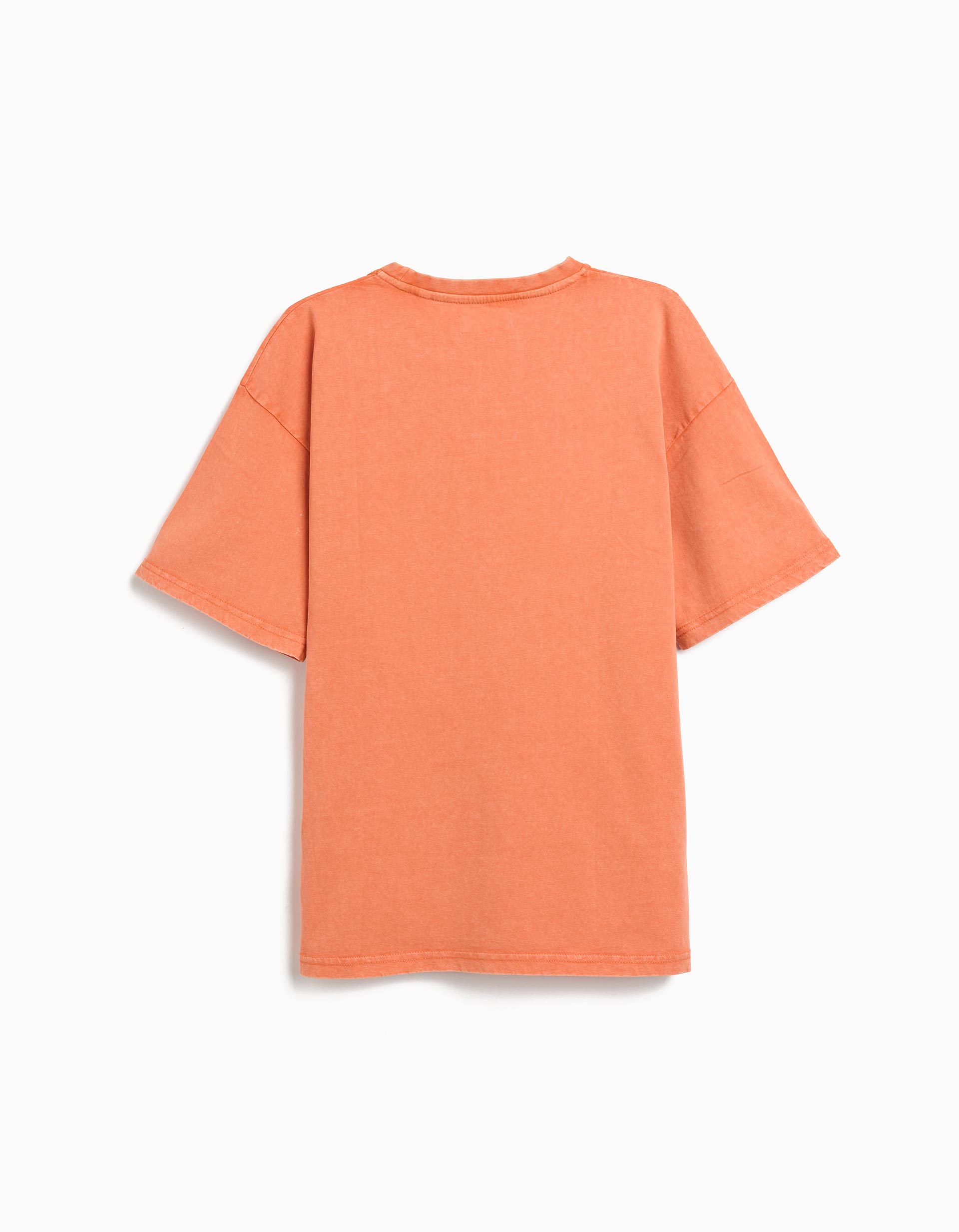 T-shirt Loose, Menino, Laranja Escuro