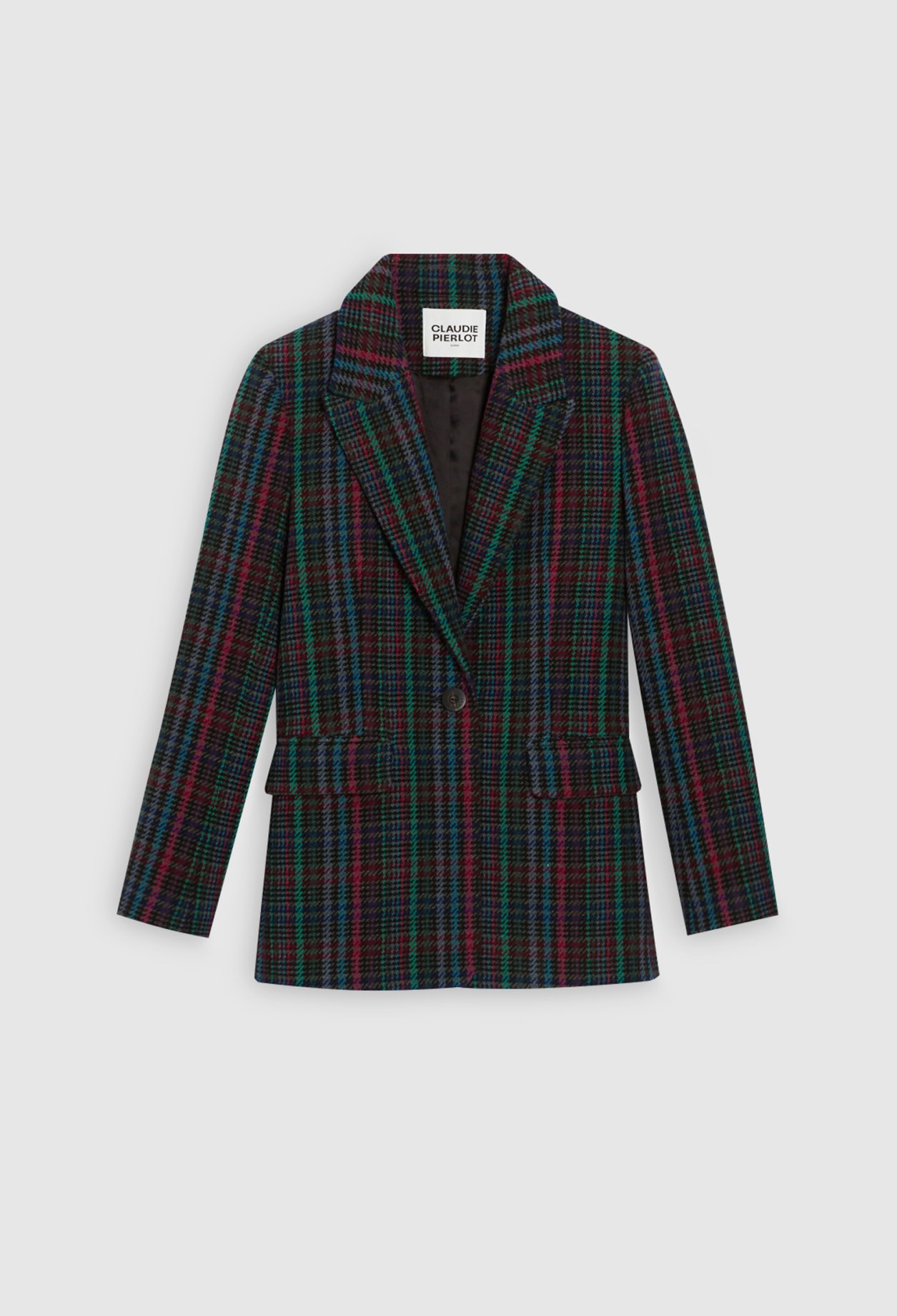Veste &agrave; motif tartan