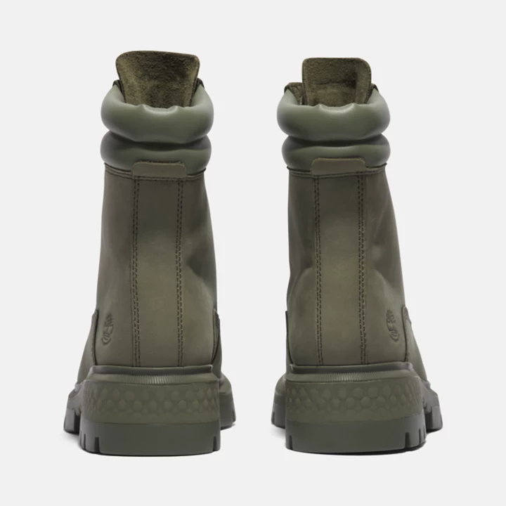 Bota impermeável feminina Cortina Valley de 6 polegadas na cor verde escura.