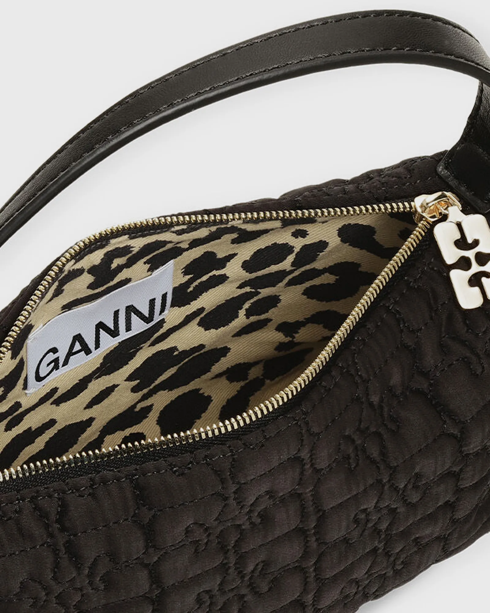 Ganni Butterfly Small Pouch Satin