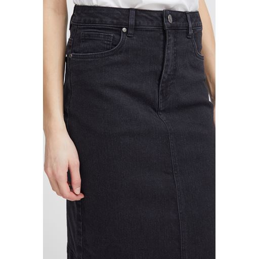 Fransa Denima Nederdel, Black Denim, 40