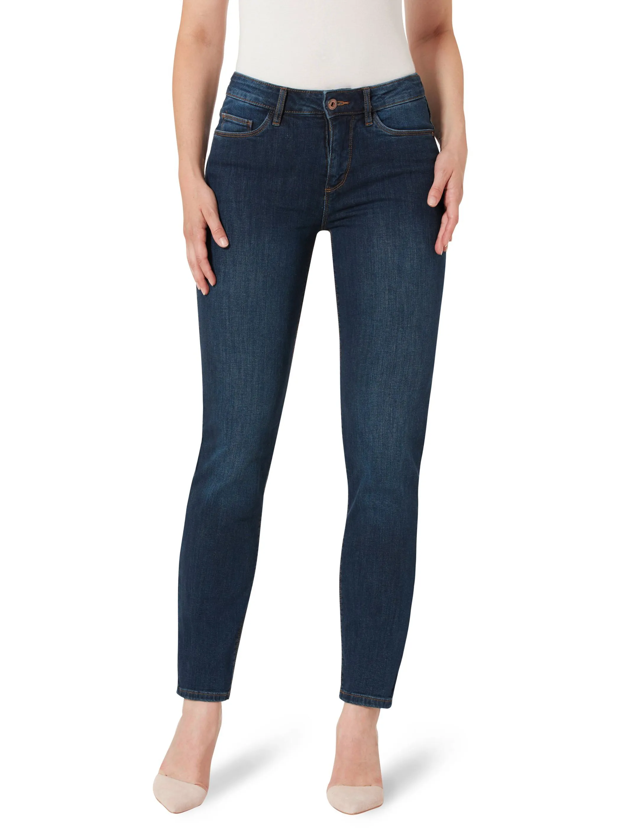 Damen Jeans 5- Pocket Straight Slim Fit