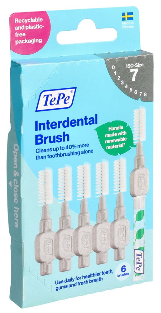 TEPE Interdental Brush<br>6 Stück, Blister, 1.3mm, grau