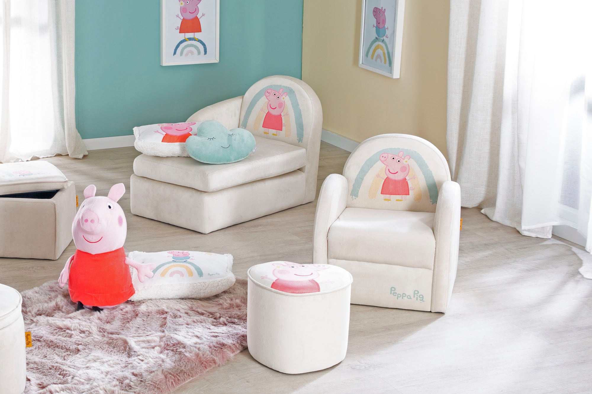 roba® Kindersessel »Peppa Pig« mit runden Armlehnen