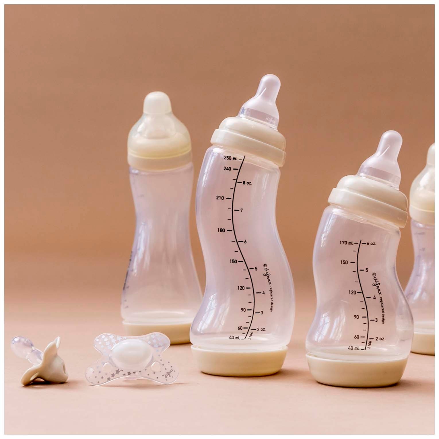 Difrax newborn starterset S-flessen wit