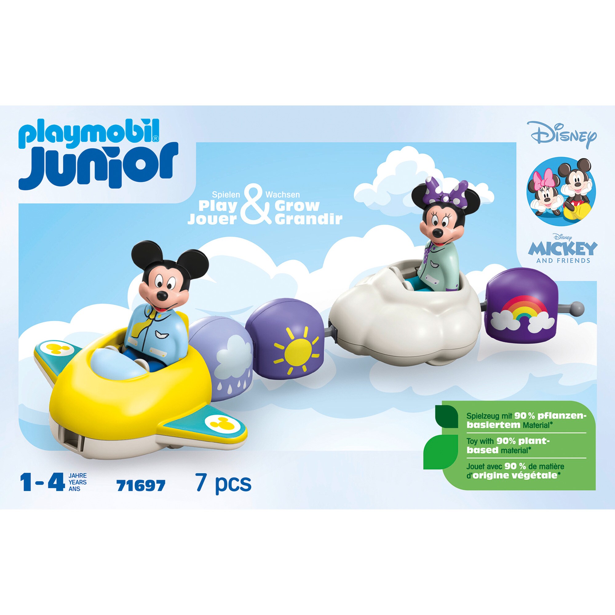 PLAYMOBIL Konstruktionsspielzeug Junior & Disney: Mickys & Minnies Wolkenflug