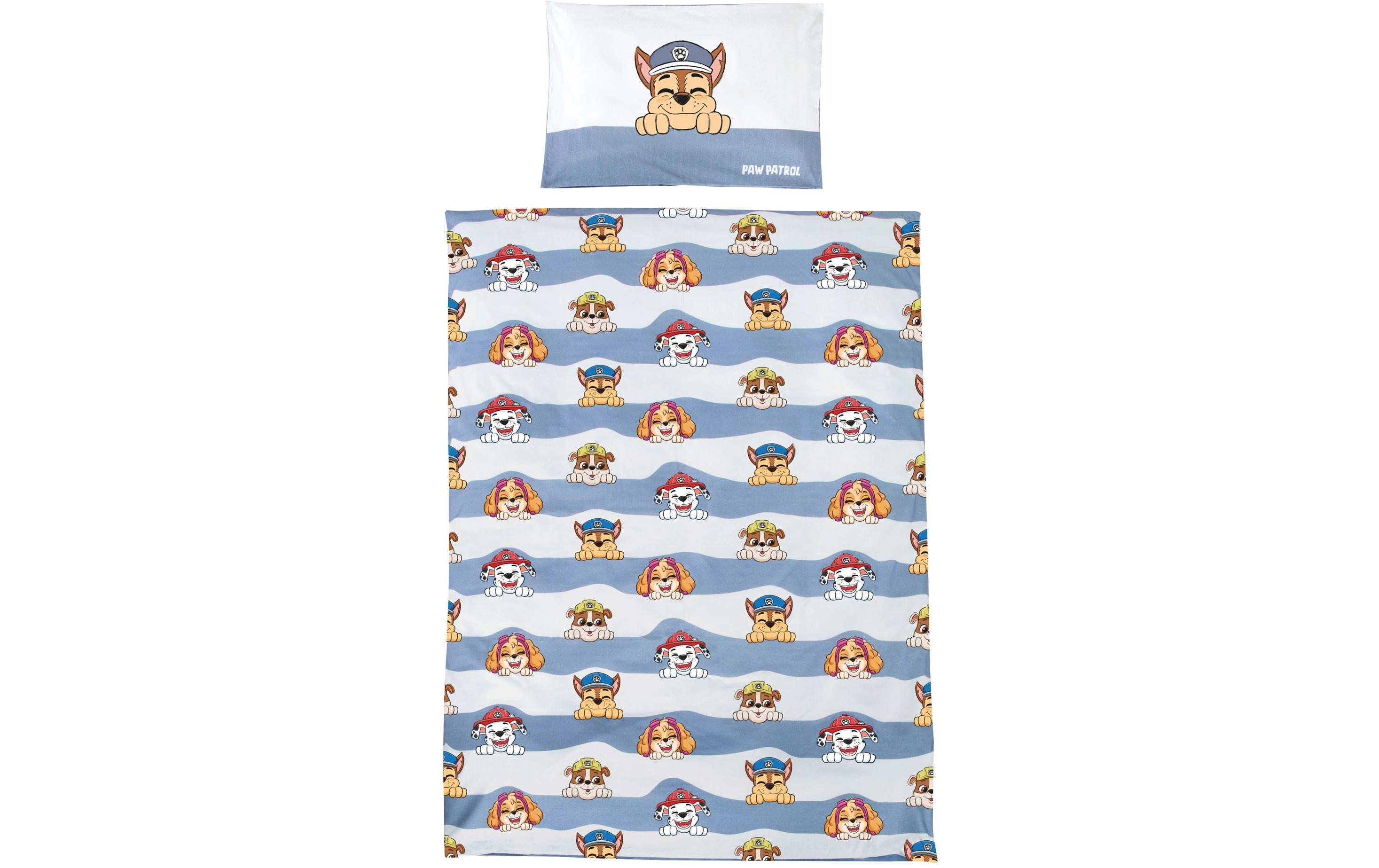 Kinderbettwäsche Paw Patrol 100 x 135 cm + 40 x 60 cmBettwäsche-Set für Kinder