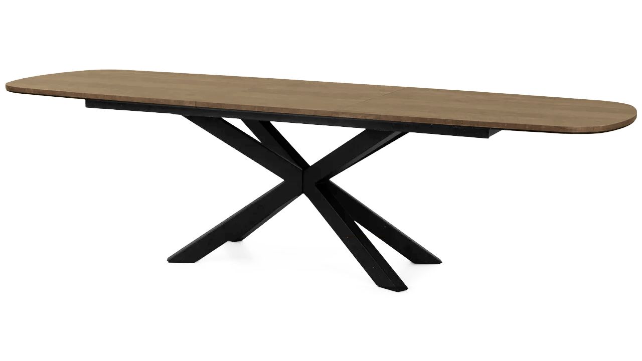 Uitschuiftafel Meranti -  Premium D100 x H76 cm