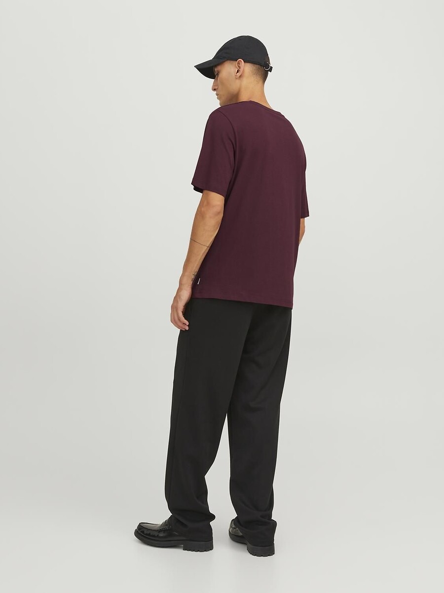 JACK & JONES<br>Camiseta de gola redonda em algodão orgânico
