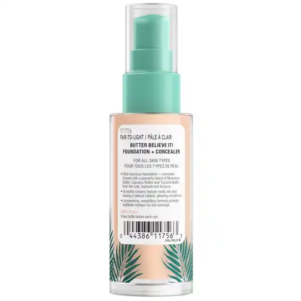 Butter Believe it! Foundation & Concealer Fair to Light