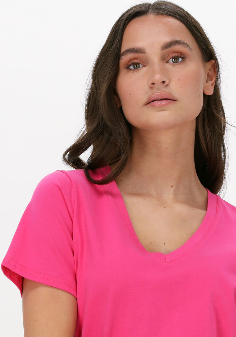 CC HEART roze cc heart t-shirt organic cotton v-neck tshirt