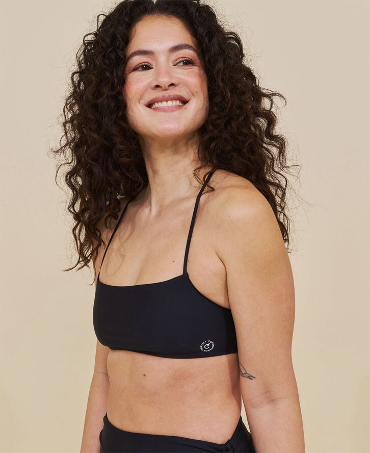 Cartel Copenhagen Sanur bandeau justerbar bikini top Nero