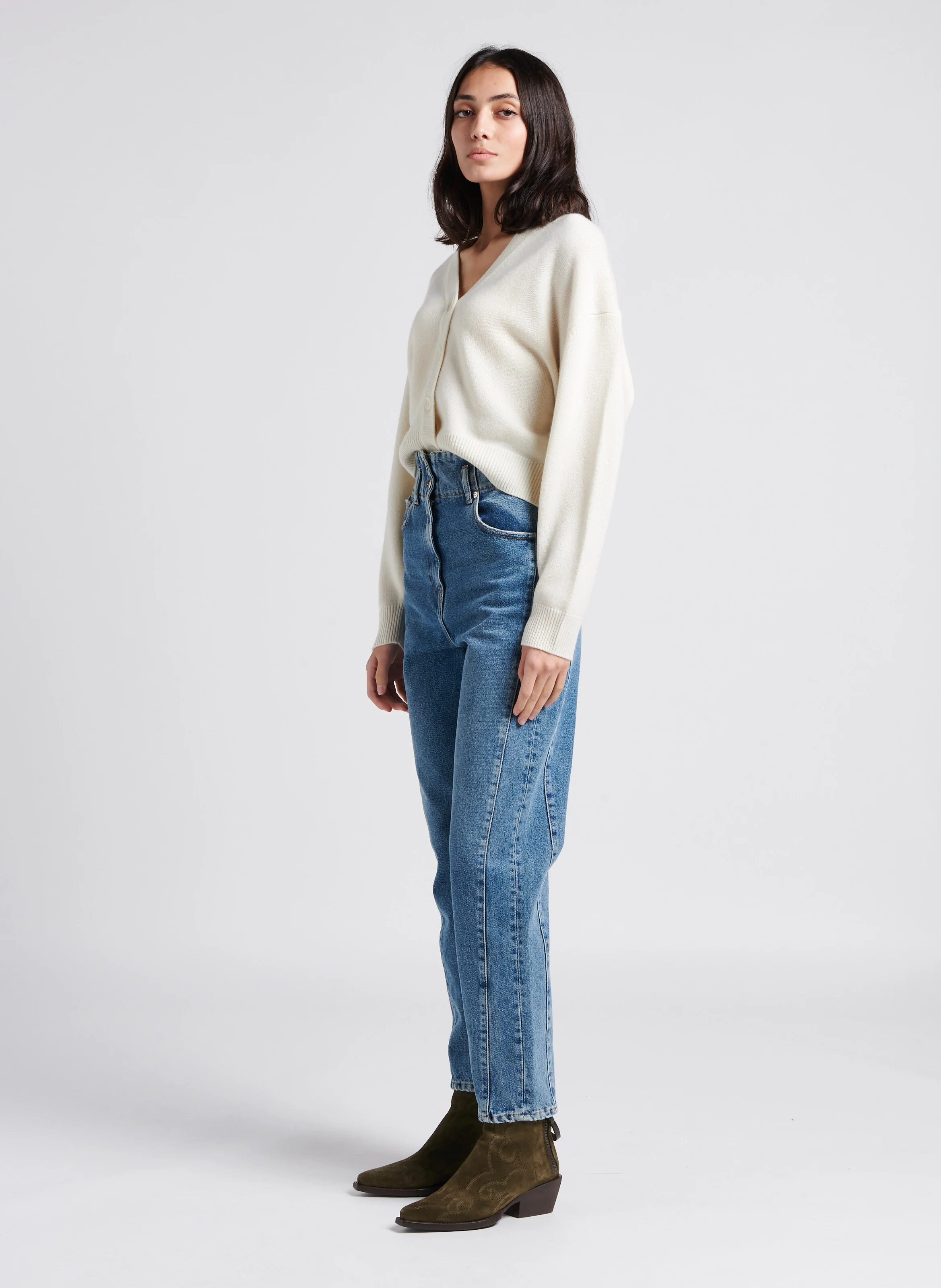 HAROLD - Jean droit en coton | Bleu