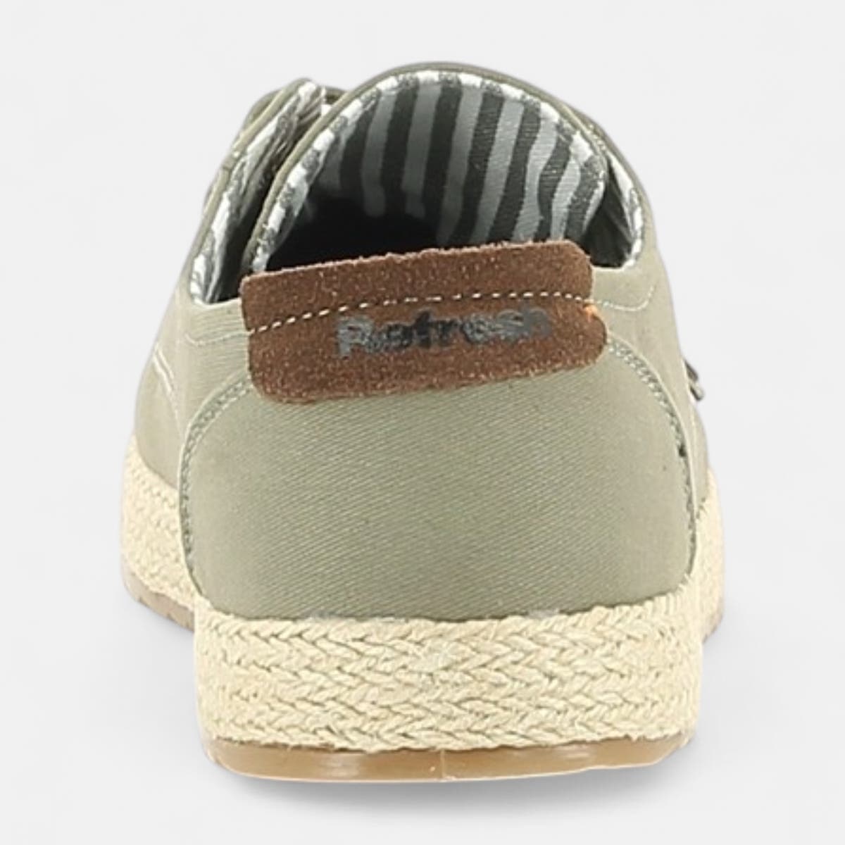 Baskets en toile Homme kaki