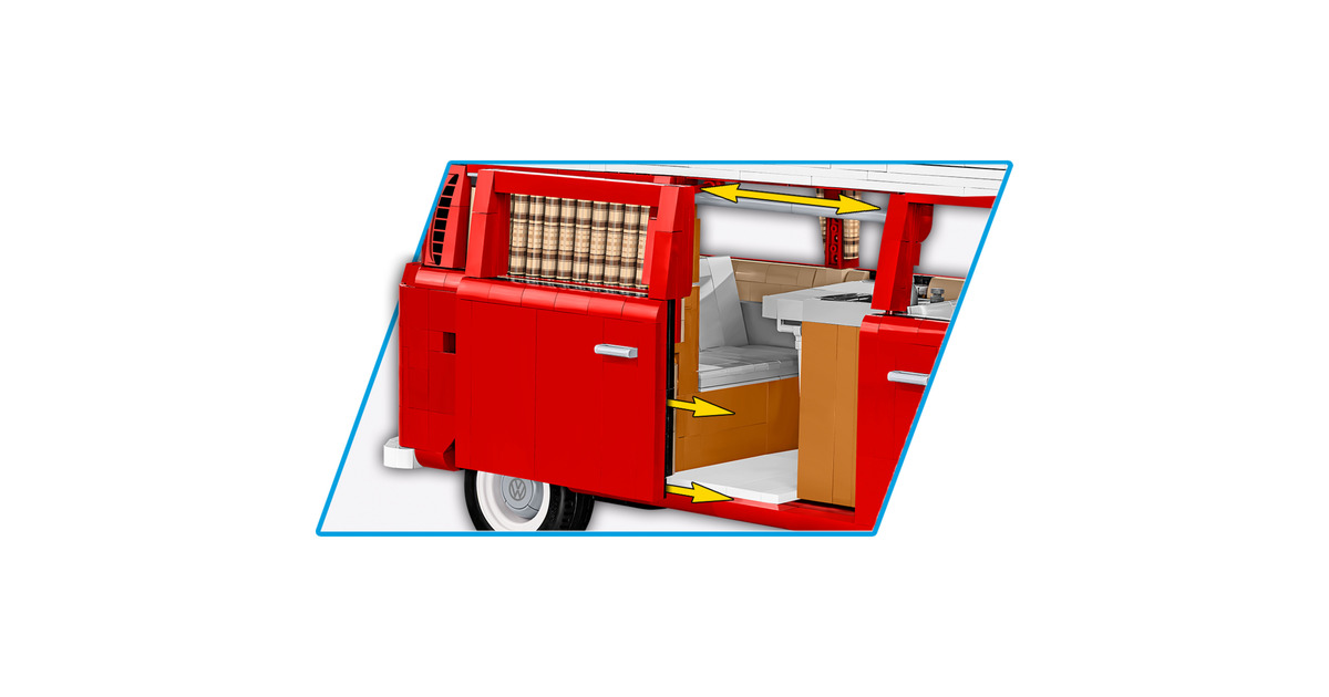 COBIVolkswagen T2a Camper Van - Executive Edition Constructiespeelgoed  (Schaal 1:12)