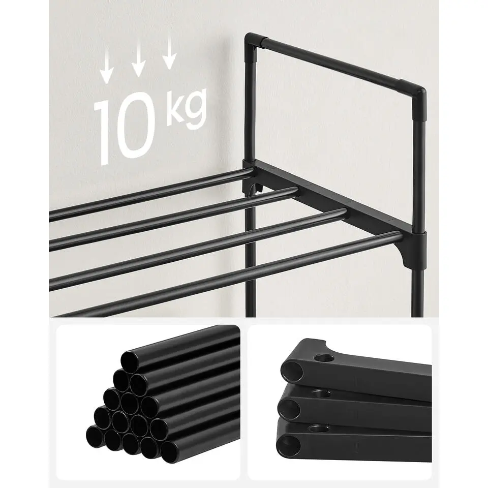 Songmics Schoenenrek Pedri - 92 x 30,5 x 55 cm - Zwart