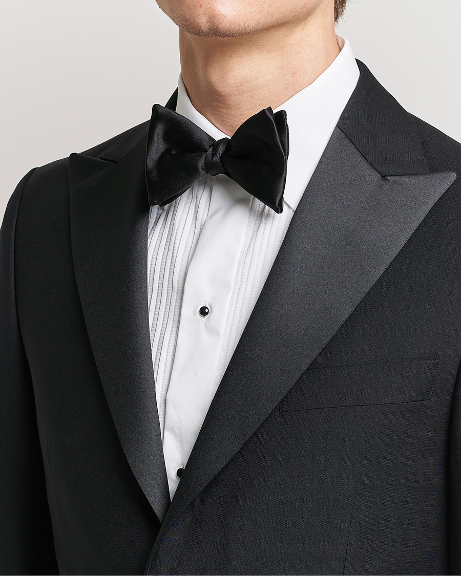 Eton Self-Tie Silk Bow Tie Black