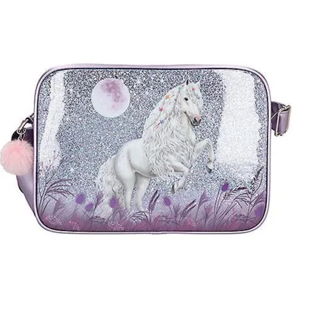 Depesche Miss Melody Umhängetasche Glitzer, Lila