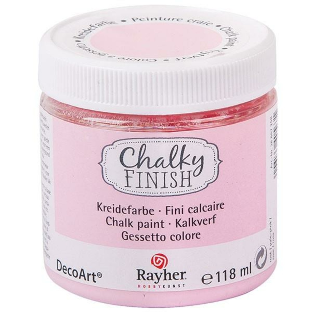 Peinture craie rose chalky finish