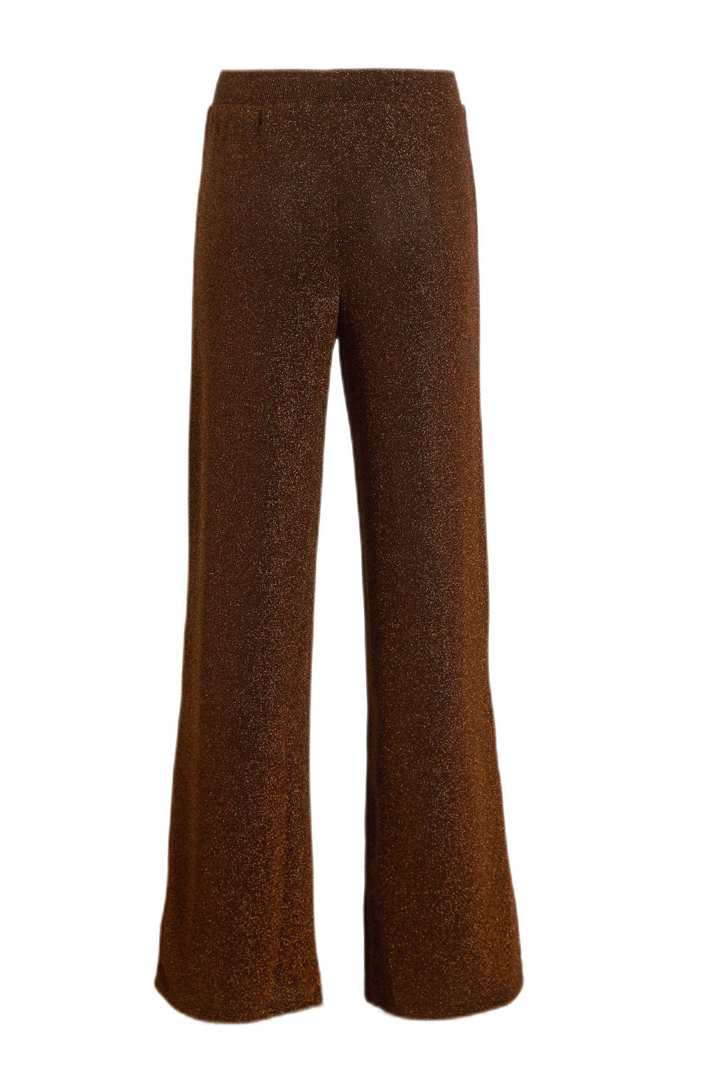 ONLY wide leg broek KOGQUEEN zwart/brons