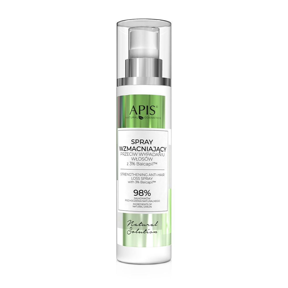 APIS NATURAL SOLUTION, Kräftigendes Spray gegen Haarausfall mit 3% Baicapil