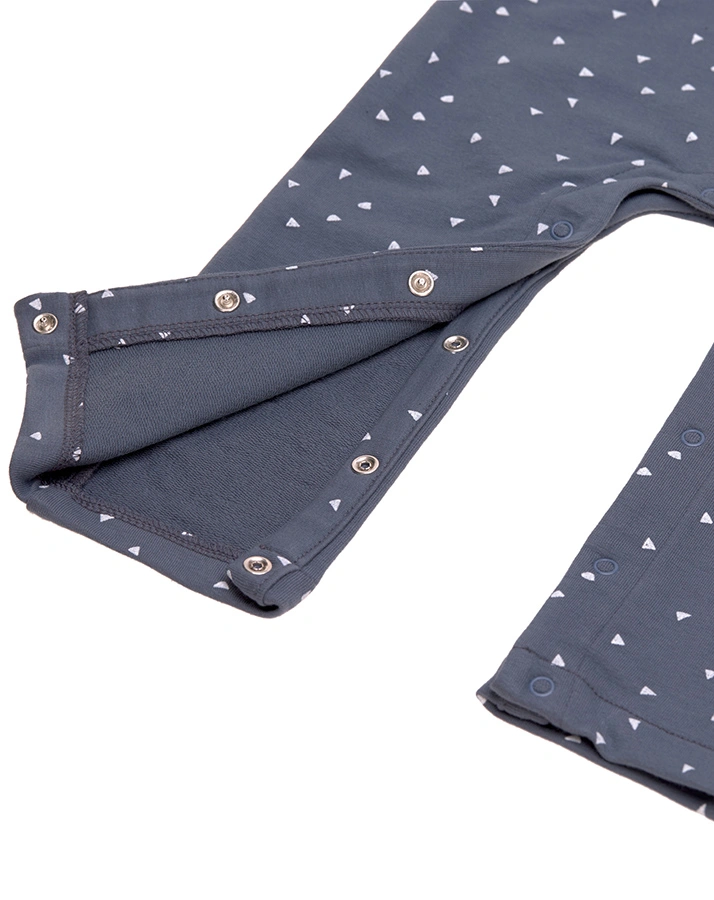 Strampler TRIANGLE ohne Fuß in blau