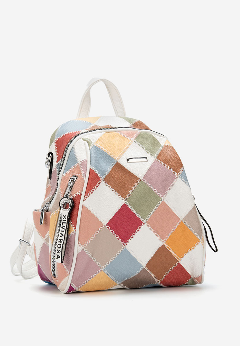 Sac à dos pour femme blanc Silvia Rosa 6100