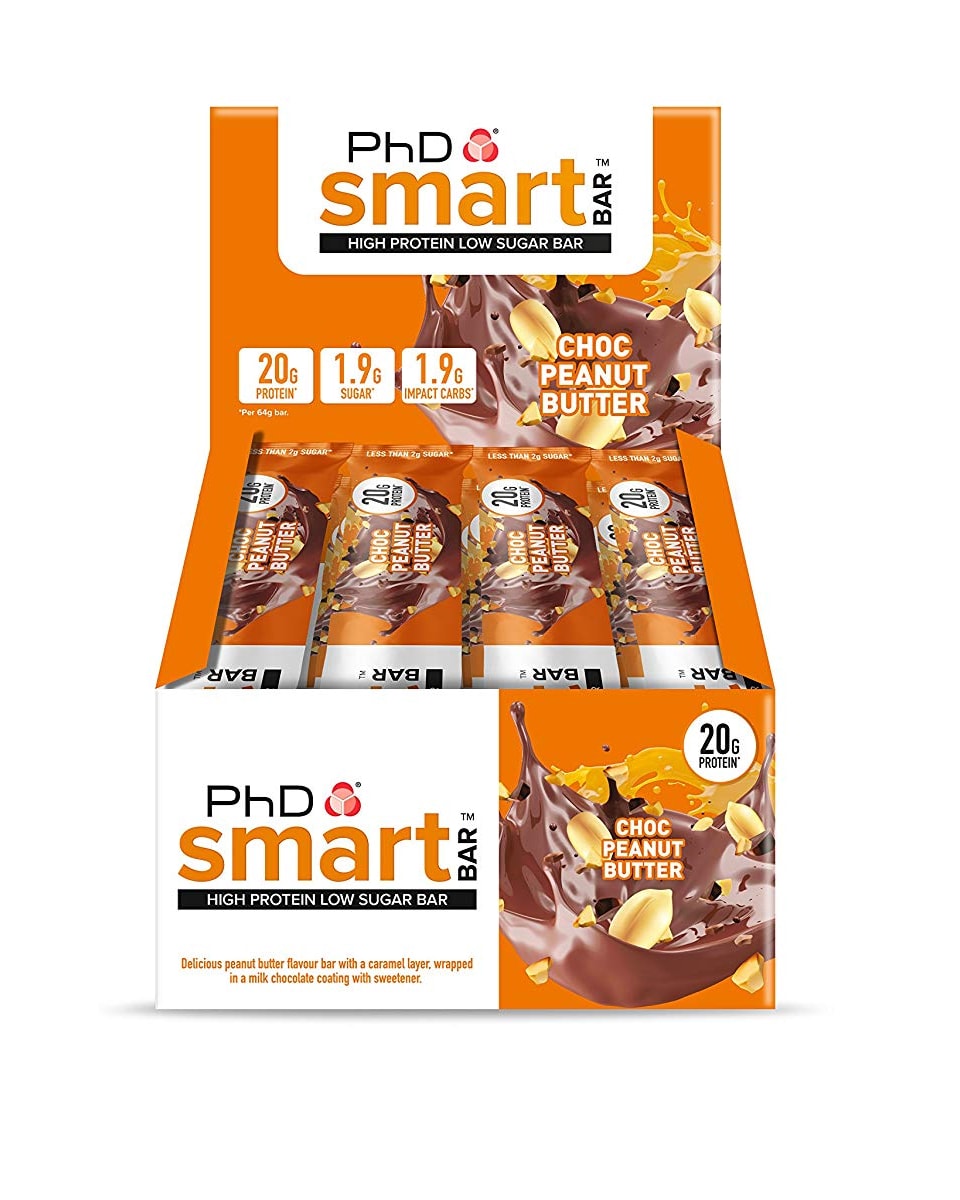 PhD Smart Bars Choc Peanut Butter 12x64g