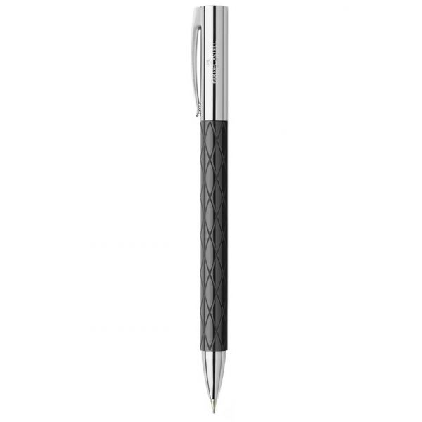 Faber-Castell Lapiseira Ambition Rhombus Preta e Metalizada Preto / Crómio