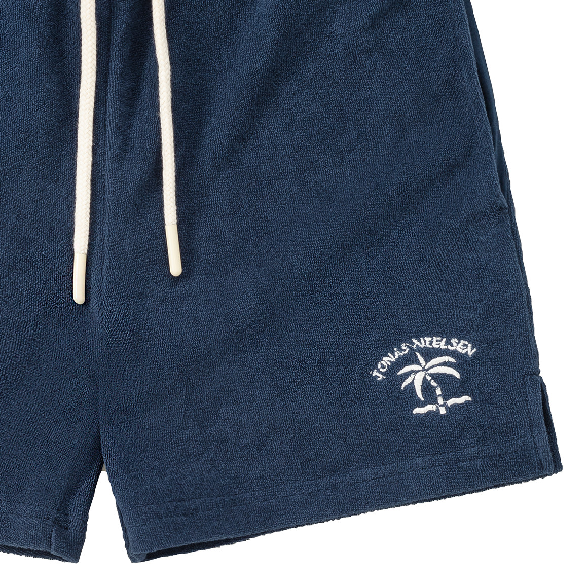 Jonas Nielsen Jungen Frottee-Shorts mit Stickerei dunkelblau