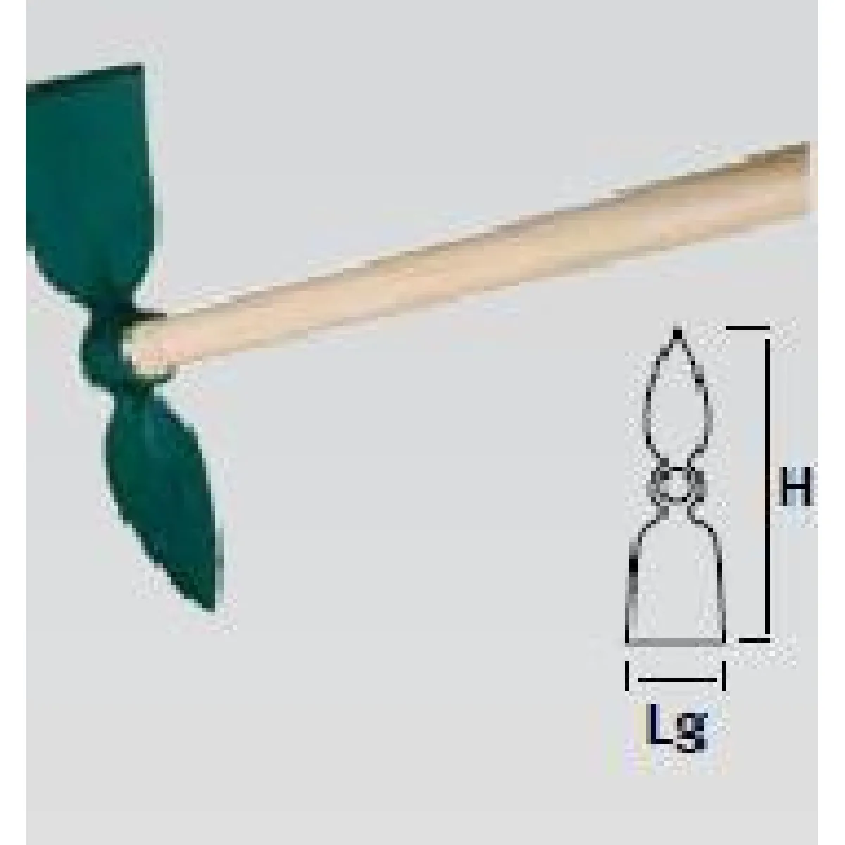 Leborgne Serfouette forgée 26 cm