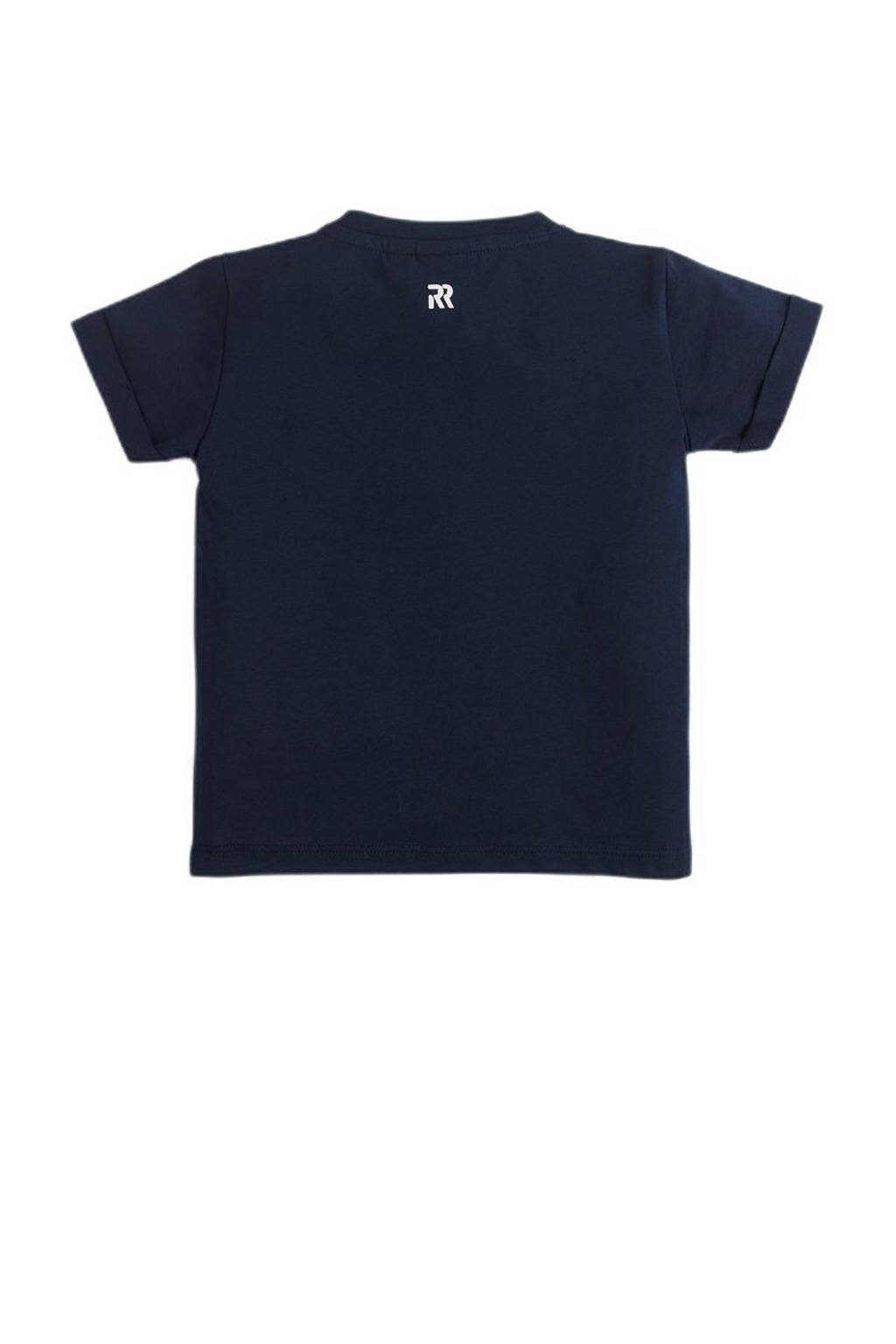 Retour Jeans T-shirt Sen met tekst donkerblauw