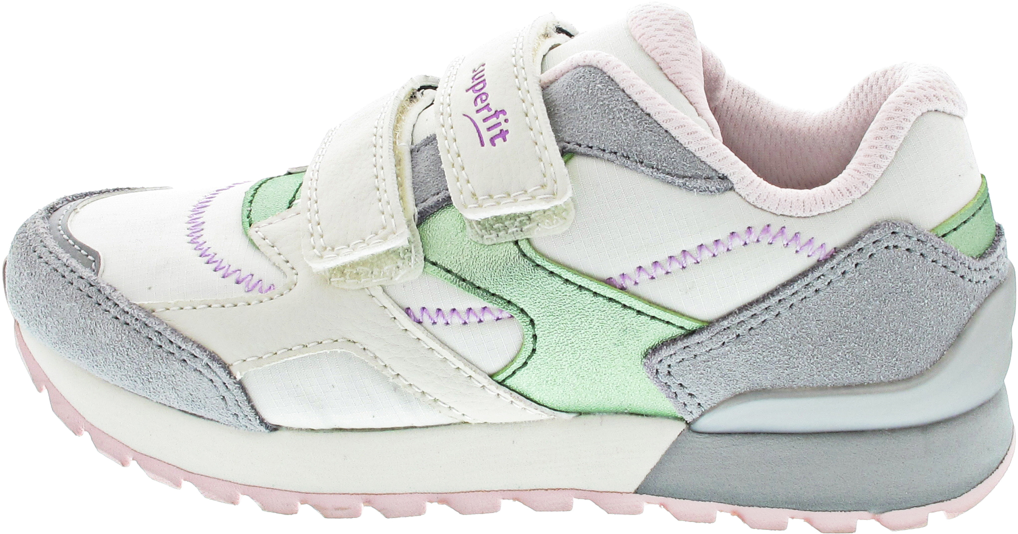 Superfit DASH Halbschuh Klett weiss kombi